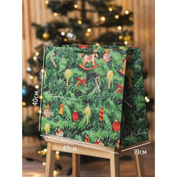 Пакет ламинированный горизонтальный Ёлочка нарядная, XL 49 40 19 см - Дарите счастье фото 13