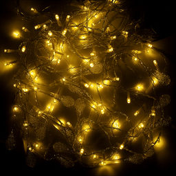 Электрогирлянда Бахрома, 3м, 96 ламп, теплый