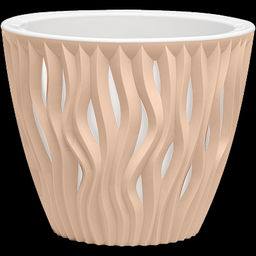 Кашпо Вдохновение (1,6л) Цв. Пудровый (Арт. КШ-5406) - Вмс фото 3