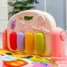 Развивающий коврик Жирафик, с пианино, розовый - Simaland фото 9