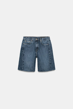 BERMUDA DENIM RELAXED TIRO MEDIO ZW COLLECTION / Azul - Zara фото 7