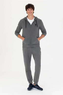 Мужской свитшот антрацитового меланжа - U.s. polo assn фото 4