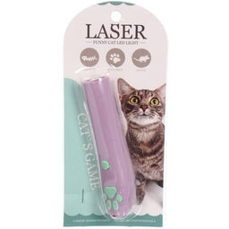 Лазерная указка для кошек "Лапка - Царапка", цвет сиреневый,1 режим, 16,2*2,6см (работает от 3 батареек AG13)
