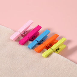 Цена за 5 шт. Прищепки для шитья, 3×0.5×0.3 см, 10 шт., разноцветные
