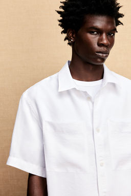 Camisa en mezcla de modal Regular Fit - H&m фото 4