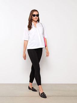 Kar?n Panelli D?z Pamuklu Hamile Tayt