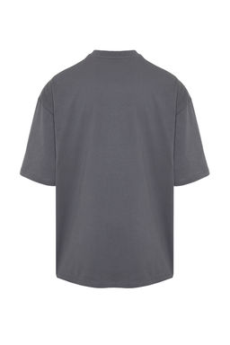 TRENDYOL MAN Beyaz Un?sex Oversize/Genis Kesim Kalp Nak?sl? T-Shirt TMNSS24TS00070 - Trendyolmilla фото 20