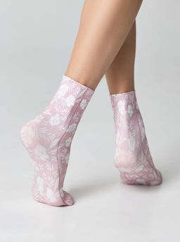 Цена за 2 пары. Носки Классические CONTE FANTASY Плотные носки с рисунком Botanical mix - Conte elegant фото 3