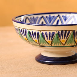 Конфетница узбекская Риштанская Керамика, 12×6 см, МИКС