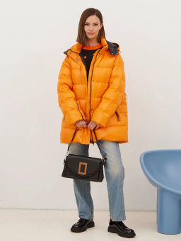 Куртка женская 1241122005 orange/black - Eleganzza фото 8