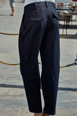 PANTAL?N CHINO BAJO VUELTA / ?ndigo - Zara фото 5