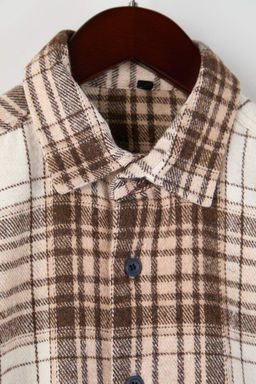 Kahverengi Regular Erkek Gomlek TMNAW26GO00037 - Trendyolmilla фото 8