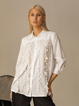 Рубашка лен 60%, вискоза 40% - Волтри фото 4