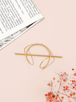 Цена за 2 шт. Зажим для волос «Джулен», 13×5 см, золото