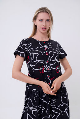 Платье женское из кулирки Кармелита зигзаг - Амадэль фото 6