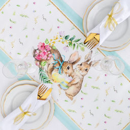 Дорожка на стол Этель Счастливая Пасха 30х70 см, 100% хл, саржа 190 гр/м2  фото 2