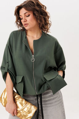 Жакет ANELLI 1788 оливковое сияние