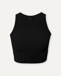 Черный кроп-топ - Incity фото 4