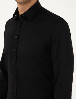 Рубашка Pierre Cardin Slim Fit черная