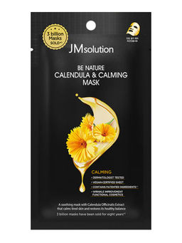 Jmsolution Маска тканевая успокаивающая с экстрактом календулы / Be Nature Calendula & Calming Mask, 24 мл