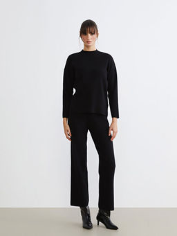 Beli Lastikli Geni? Pa?a Kad?n Triko Pantolon