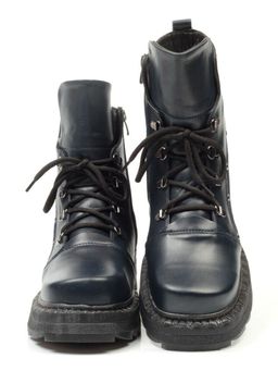 04-926-LACI DARK BLUE Ботинки зимние женские (натуральная кожа, натуральный мех) - Фабричный китай фото 15