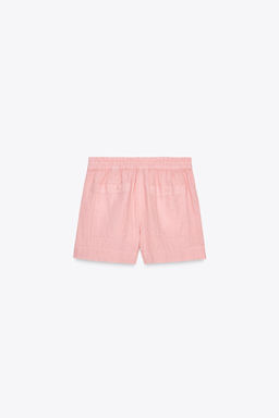 100% LINEN SHORTS ZW COLLECTION - Zara фото 7