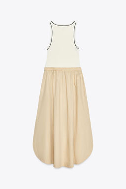 CONTRAST MIDI DRESS - Zara фото 4