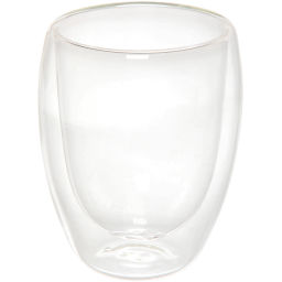 Цена за 2 шт. Стакан стеклянный с двойными стенками 350мл "Хай-Тек" классика