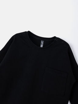Лонгслив с карманом Уголь - Bungly фото 3