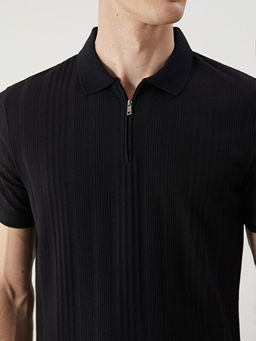 Polo Yaka Penye Erkek Ti??rt