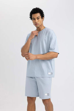 DeFactoFit Футболка Oversize с круглым вырезом и короткими рукавами с принтом  фото 7