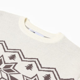 Свитер вязаный новогодний KAFTAN Scandinavia, размер 42, серый