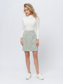 Юбка зеленого цвета длины мини - 1001dress фото 2
