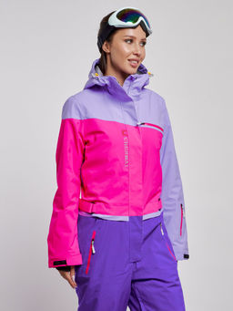 Горнолыжный комбинезон женский зимний фиолетового цвета 2327F - Chunmai фото 10