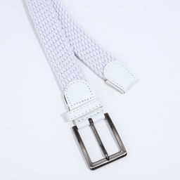 Ремень, ширина 3.5 см, резинка, пряжка металл, цвет белый - Simaland фото 2