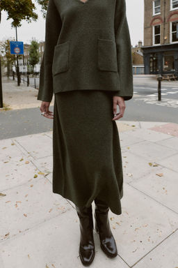 SOFT-TOUCH KNIT MIDI SKIRT - Zara фото 2