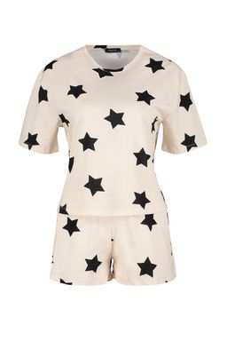 Trendyolmilla Cok Renkli %100 Pamuklu Y?ld?z Desenli Sortlu Orme Pijama Tak?m? THMSS22PT0501  фото 19