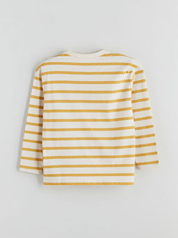 Bisiklet Yaka ?izgili Erkek ?ocuk Ti??rt