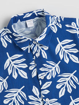 Bask?l? Erkek ?ocuk G?mlek ve ?ort 2li