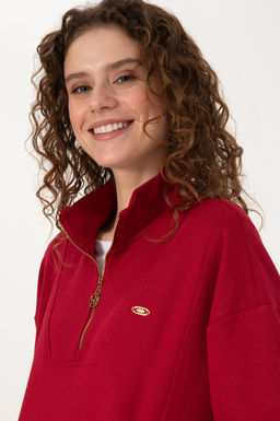 Kad_n Koyu Frambuaz Sweatshirt - U.s. polo assn фото 2