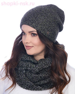 55335-1 Комплект женский (колпак+снуд) (56-58)