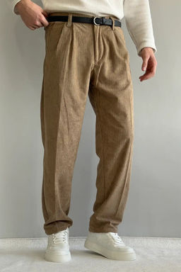 Kahverengi Erkek Baggy Fit Kadife Pantolon TMNAW26PL00022 - Trendyolmilla фото 29