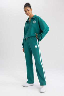 DeFactoFit Стандартные тканевые спортивные штаны для дайвинга с широкими штанинами  фото 4