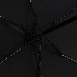 Зонт женский механический, 6 спиц, чёрный