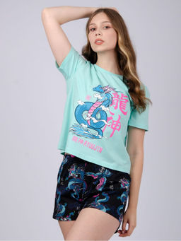 Пижама Малина Драконы из хлопка  фото 5