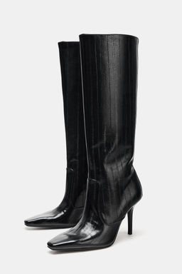 ENGRAVED HEEL BOOTS - Zara фото 3