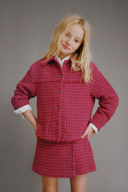 BERMUDA SKORT WITH FRAYED TEXTURE - Zara фото 6