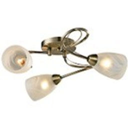 Люстра 3*40Вт Е14 50*50*18см бронза 7-6206