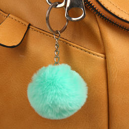 Цена за 12 шт. Брелок для ключей на кольце Пушистик. Помпон, на сумку, рюкзак, d=5 см, МИКС - Simaland фото 3